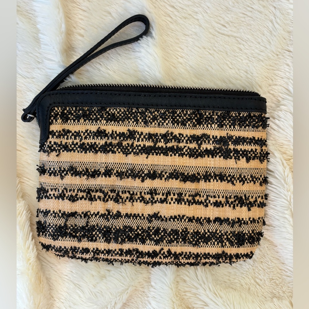 Patricia Nash Cassini Raffia Clutch Wristlet Wallet